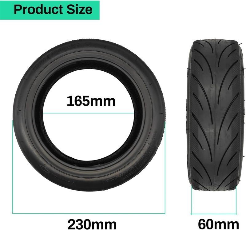 ESCKW 60/70-6.5 Sscooter Tire Tubeless Tires Compatible for Segway Ninebot Max G30/G30E/G30LP Electric Scooter Wheels Tire Replacement Rubber Tires 60/70-6.5 Anti-Slip Vacuum Tire - Image 3